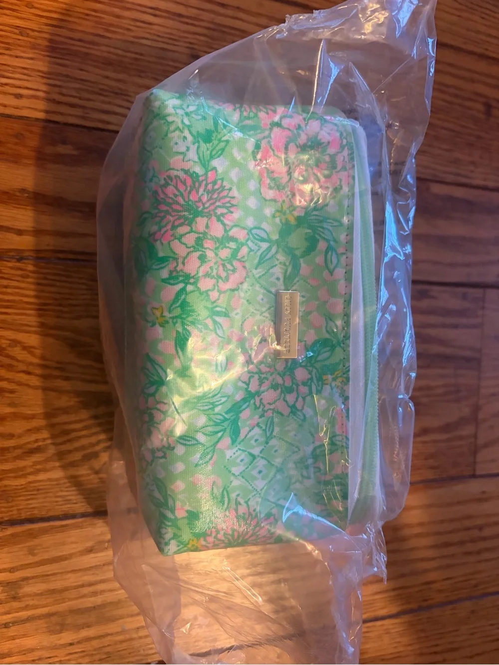 🆕 Lilly Pulitzer Floral Lime Feeling Good Green Travel Cosmetic Vanity Case - NW